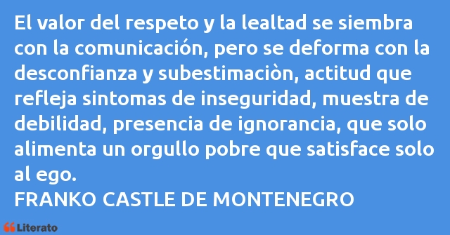 Frases de FRANKO CASTLE DE MONTENEGRO