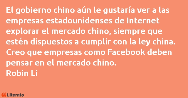 Frases de Robin Li