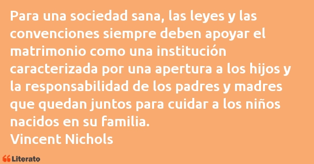 Frases de Vincent Nichols