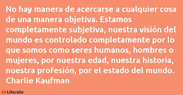 Frases de Charlie Kaufman