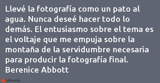 Frases de Berenice Abbott