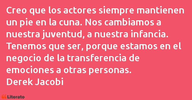 Frases de Derek Jacobi