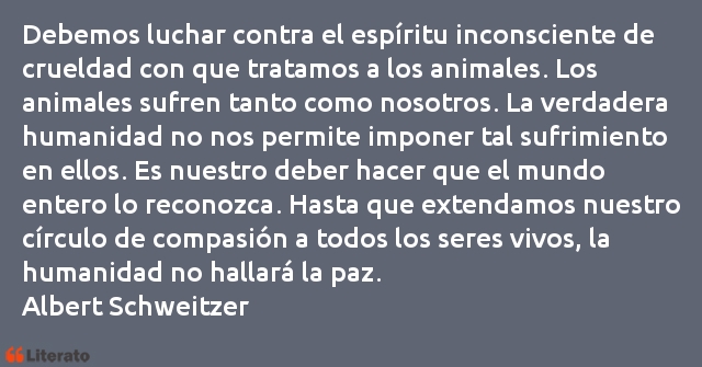 Frases de Albert Schweitzer