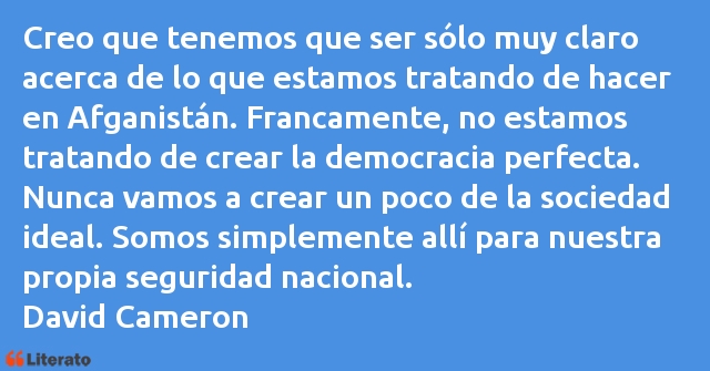 Frases de David Cameron