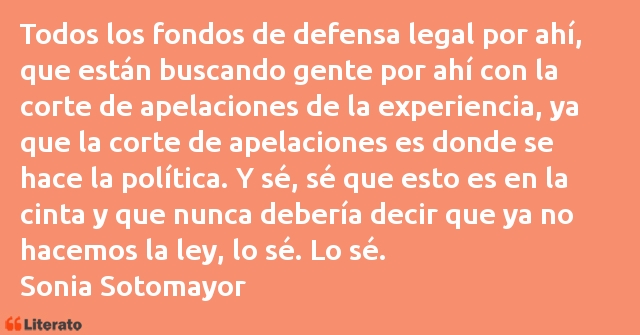 Frases de Sonia Sotomayor