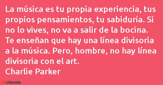 Frases de Charlie Parker