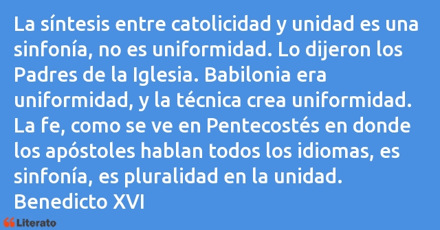 Frases de Benedicto XVI