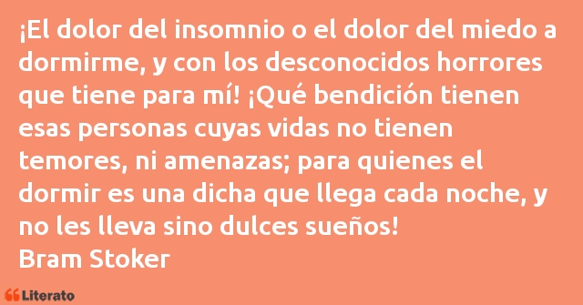 Frases de Bram Stoker