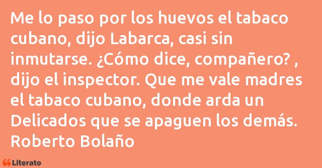 Frases de Roberto Bolaño