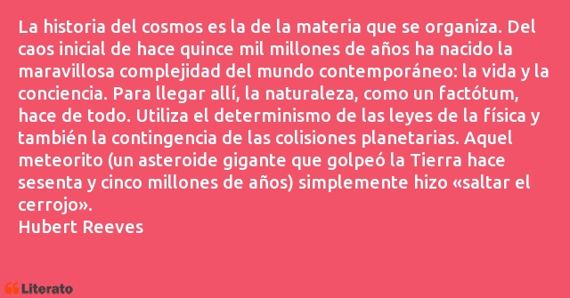 Frases de Hubert Reeves