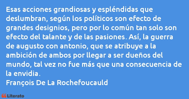 Frases de Francisco de La Rochefoucauld