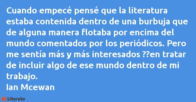 Frases de Ian Mcewan