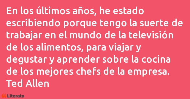 Frases de Ted Allen