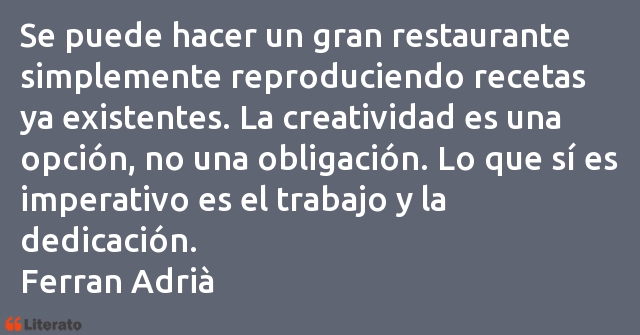 Frases de Ferran Adrià