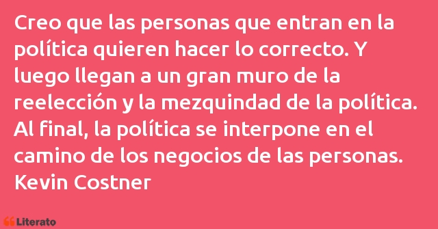 Frases de Kevin Costner