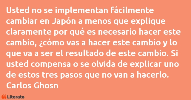 Frases de Carlos Ghosn