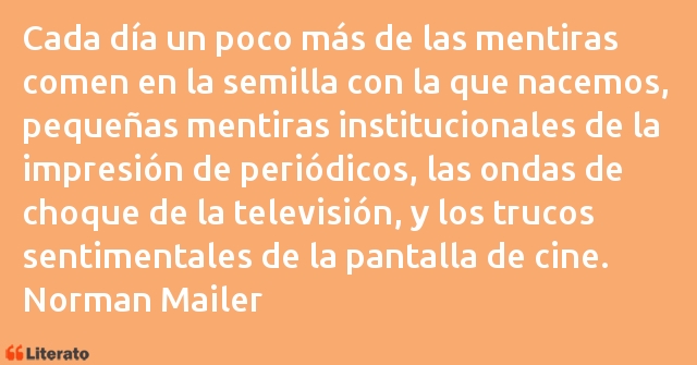 Frases de Norman Mailer