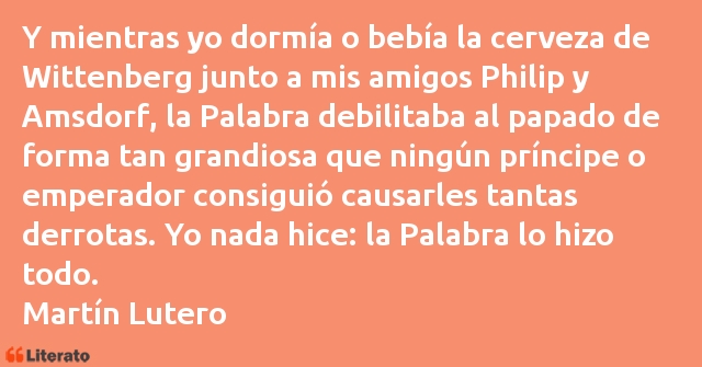 Frases de Martín Lutero