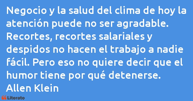 Frases de Allen Klein