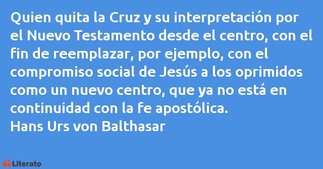 Frases de Hans Urs von Balthasar