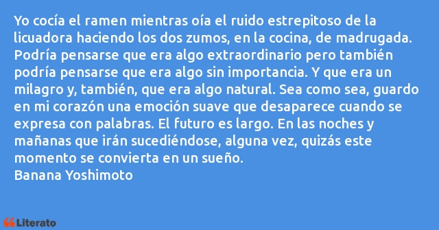 Frases de Banana Yoshimoto