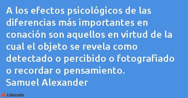 Frases de Samuel Alexander