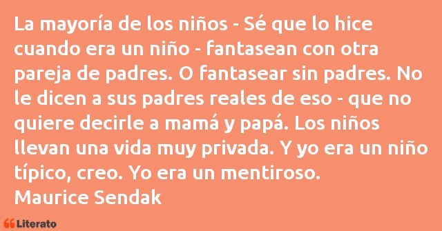 Frases de Maurice Sendak