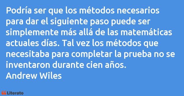 Frases de Andrew Wiles