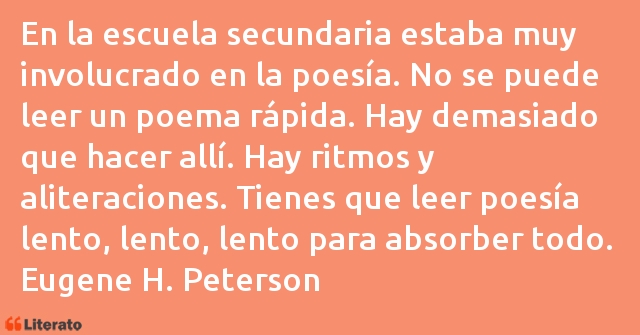 Frases de Eugene H. Peterson