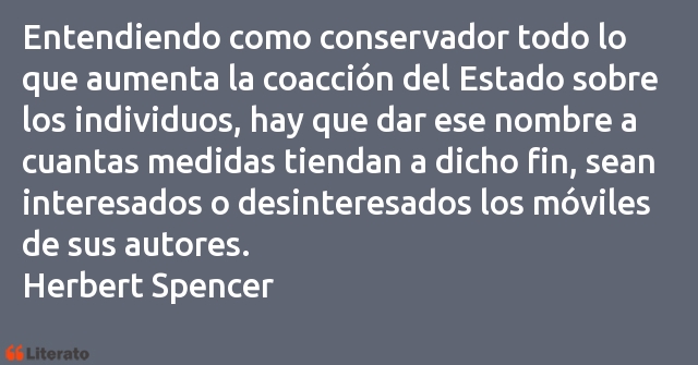 Frases de Herbert Spencer