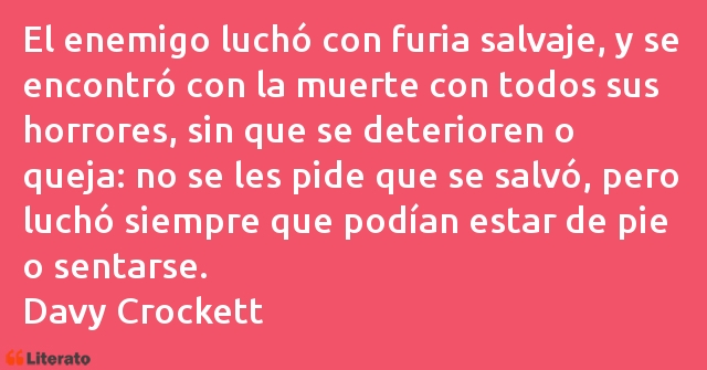 Frases de Davy Crockett