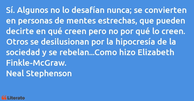 Frases de Neal Stephenson