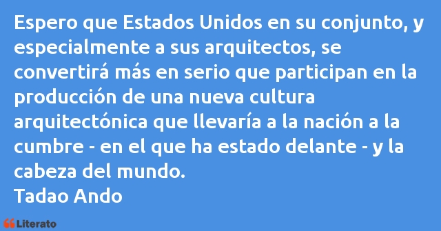 Frases de Tadao Ando