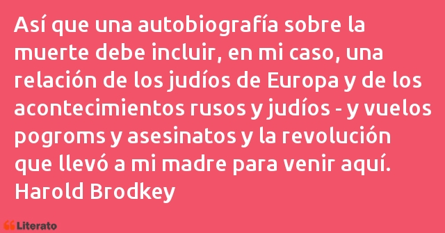 Frases de Harold Brodkey