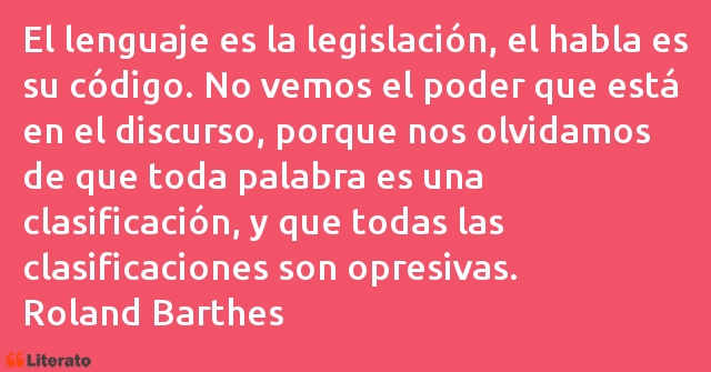 Frases de Roland Barthes