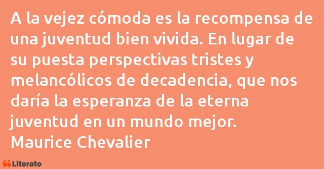 Frases de Maurice Chevalier