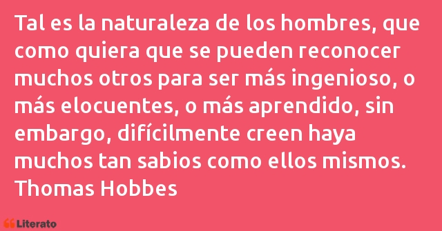 Frases de Thomas Hobbes