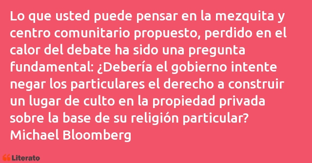 Frases de Michael Bloomberg