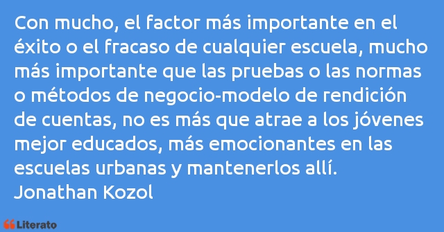 Frases de Jonathan Kozol