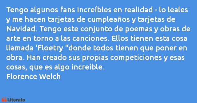 Frases de Florence Welch