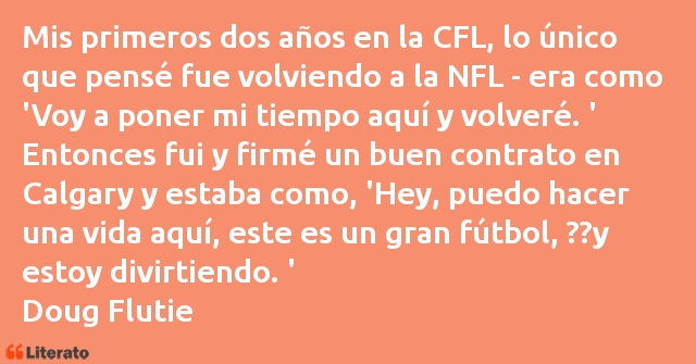 Frases de Doug Flutie