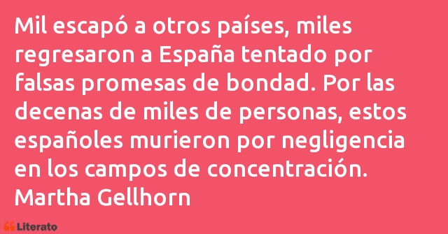 Frases de Martha Gellhorn