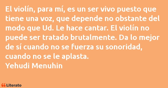 Frases de Yehudi Menuhin