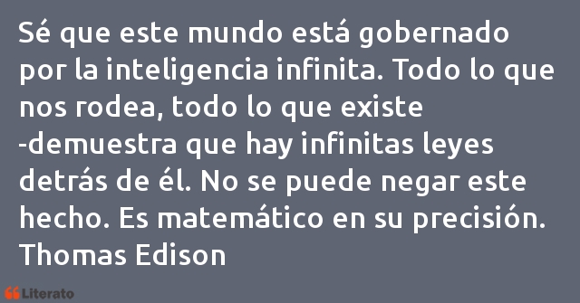 Frases de Thomas Edison