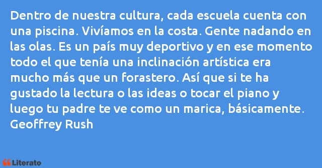 Frases de Geoffrey Rush