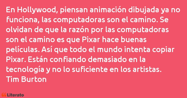 Frases de Tim Burton