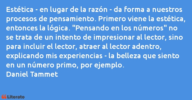 Frases de Daniel Tammet