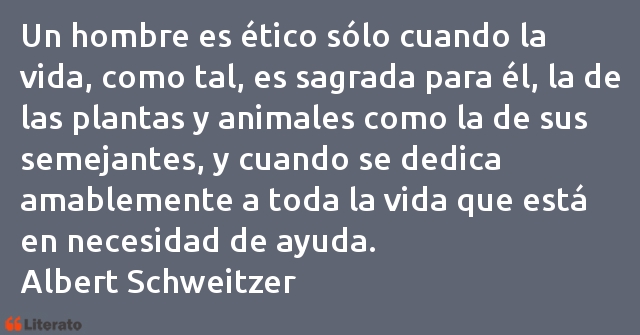 Frases de Albert Schweitzer