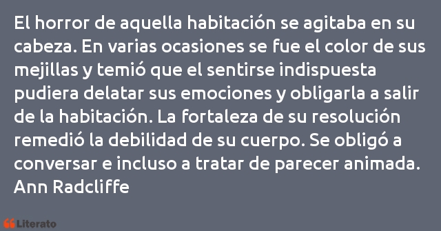 Frases de Ann Radcliffe