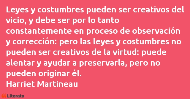 Frases de Harriet Martineau